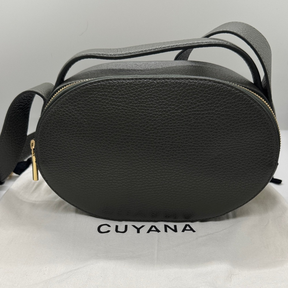 Cuyana Green Top Handle Crossbody Bag